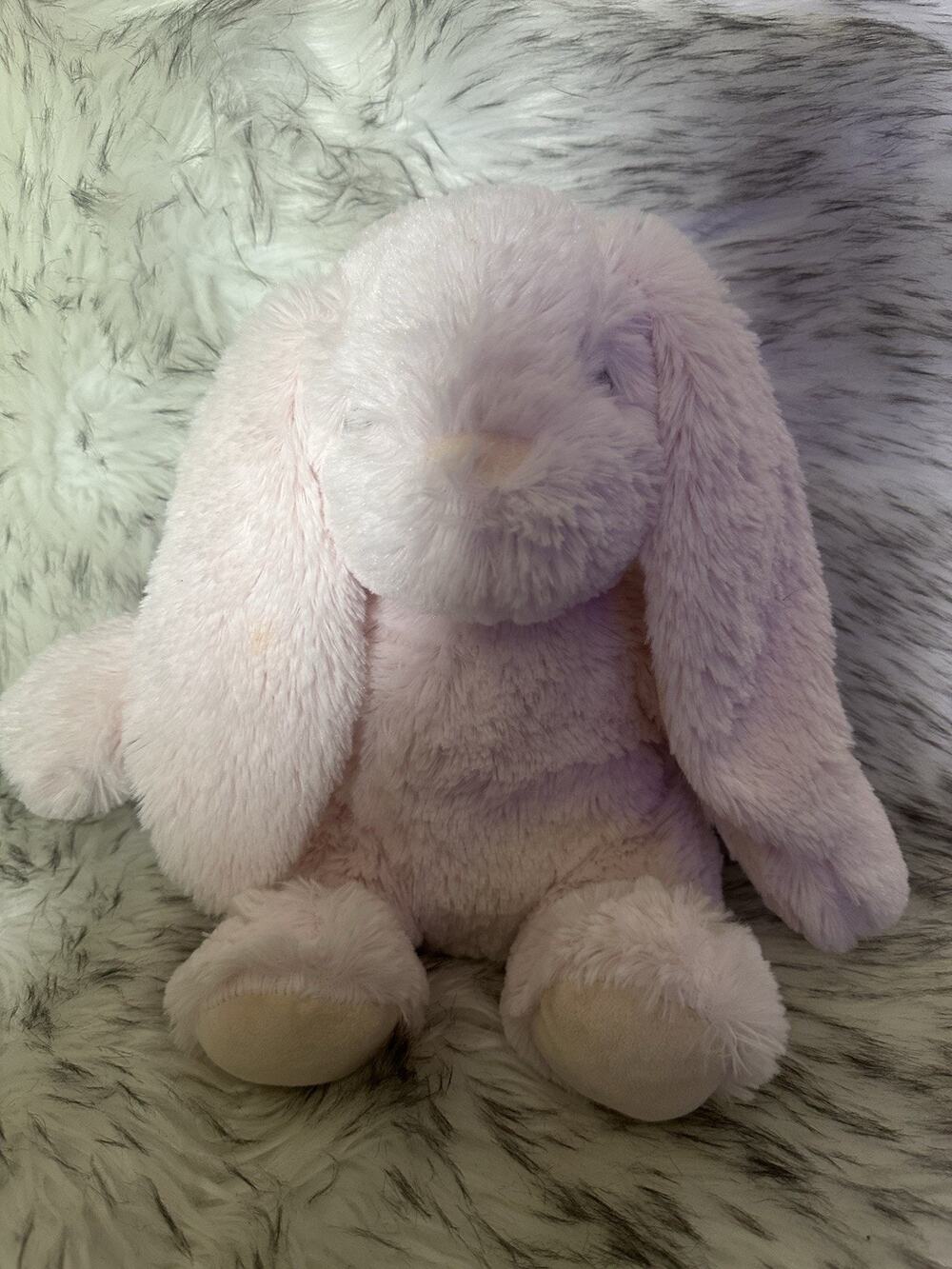 Silver One Soft & Cuddly Pink Bunny Plush